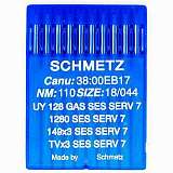 Иглы SCHMETZ UY 128 GAS SES SERV 7 № 110 (1280 SES SERV 7, 149X3 SES SERV 7, TVX3 SES SERV 7)