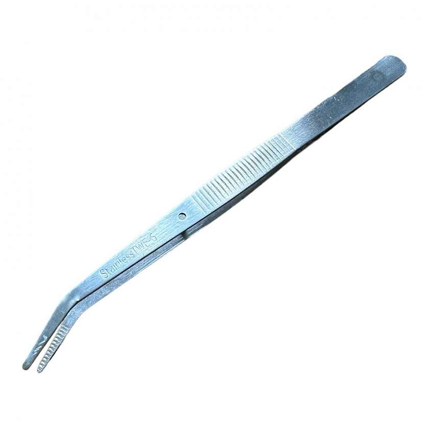 Пинцет (DS-27) ребристый (160mmx9,5mmx1,4mm) DS