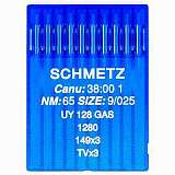 Иглы SCHMETZ UY 128 GAS  № 65 (1280, 149X3, TVX3)