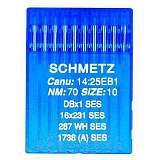 Иглы SCHMETZ DBх1 SES № 70 (16X231 SES, 1738(A) SES, 287WH SES)