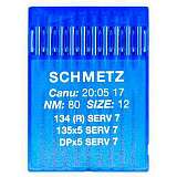Иглы SCHMETZ 134 R SERV 7 № 80 (135Х5 SERV 7,  DPХ5 SERV 7)
