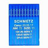 Иглы SCHMETZ 134 R SERV 7 № 75 (135Х5 SERV 7,  DPХ5 SERV 7)