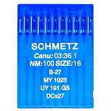 Иглы SCHMETZ B 27  №100 (MY 1023, UY 191 GS, DCX27)