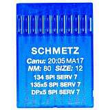 Иглы SCHMETZ 134 SPI SERV 7  № 80 (135X5 SPI SERV 7, DPX5 SPI SERV 7)