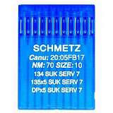 Иглы SCHMETZ 134 SUK  SERV 7  № 70 (135X5 SUK SERV 7, DPX5 SUK SERV 7)