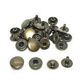 Кнопка Альфа 12,5мм сталь цв.антик (уп.720шт.)