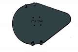 Кожух двигателя к мешкозашивочной машине JATI JT-26-1A с ручкой JZ-52055-52056