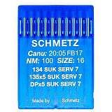 Иглы SCHMETZ 134 SUK  SERV 7  № 100 (135X5 SUK SERV 7, DPX5 SUK SERV 7)