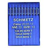 Иглы SCHMETZ 134 R SERV 7 №70 (135Х5 SERV 7,  DPХ5 SERV 7)