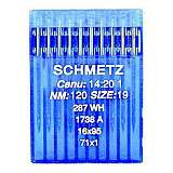 Иглы SCHMETZ 287 WH №120 (16X95, 1738(A), 71X1)