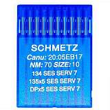Иглы SCHMETZ 134 SES SERV 7  № 70 (135Х5 SES SERV 7, DPX5 SES SERV 7)