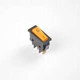 Кнопка включения бойлера и утюга (A068) узкая (stem rocker switch wiht lamp) WEIJIE