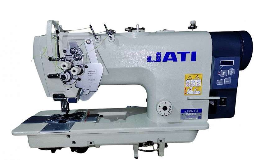 Промышленная 2-х игольная швейная машина с отключением игл JATI JT-8751D (голова), прямой привод