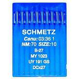 Иглы SCHMETZ B 27  № 70 (MY 1023, UY 191 GS, DCX27)