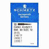Иглы SCHMETZ 29 BL № 80 (LWх6T,29-49, 2140 TP)