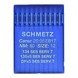 Иглы SCHMETZ 134 SES SERV 7  № 80 (135Х5 SES SERV 7, DPX5 SES SERV 7)