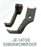Комплект лапок KM-560/JT-20616 для молнии левый с прорезью (S380A) JZ-14103