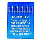 Иглы SCHMETZ DBх1 SES SERV 7  № 90 (16X231 SES SERV 7, 1738(A) SES SERV 7, 287WH SES SERV 7)