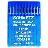 Иглы SCHMETZ B 27 SPI  №100 (MY 1023 SPI, UY 191 GS SPI, DCX27 SPI)