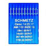 Иглы SCHMETZ DBх1 SERV 7  №100 (16X231 SERV 7, 1738(A) SERV 7, 287WH SERV 7)