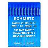 Иглы SCHMETZ 134 SUK  SERV 7  № 110 (135X5 SUK SERV 7, DPX5 SUK SERV 7)