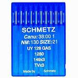 Иглы SCHMETZ UY 128 GAS  №130 (1280, 149X3, TVX3)