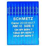 Иглы SCHMETZ 134 SPI SERV 7  № 65 (135X5 SPI SERV 7, DPX5 SPI SERV 7)