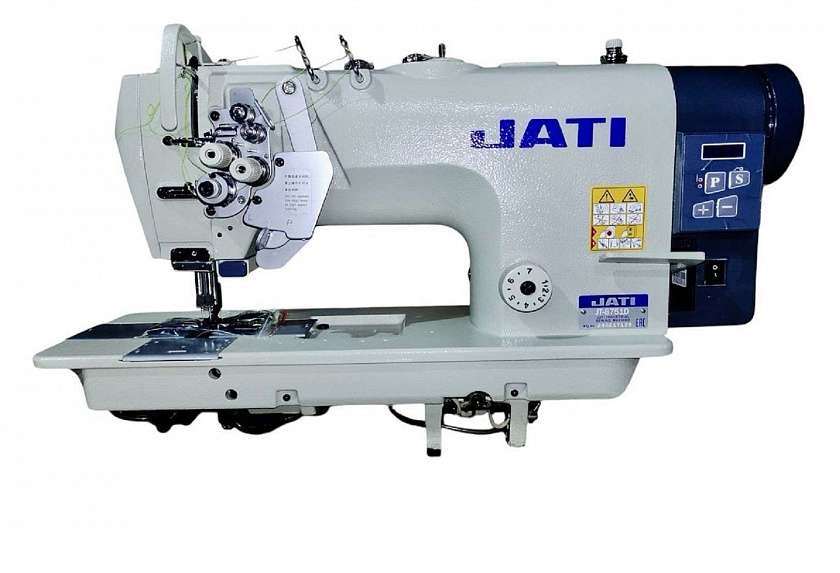 Промышленная 2-х игольная швейная машина с отключением игл JATI JT-8751D (голова), прямой привод