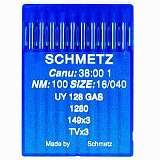 Иглы SCHMETZ UY 128 GAS  №100 (1280, 149X3, TVX3)