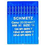 Иглы SCHMETZ 134 SPI SERV 7  № 90 (135X5 SPI SERV 7, DPX5 SPI SERV 7)
