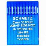 Иглы SCHMETZ UY 128 GAS SES  № 65 (1280 SES, 149X3 SES, TVX3 SES)
