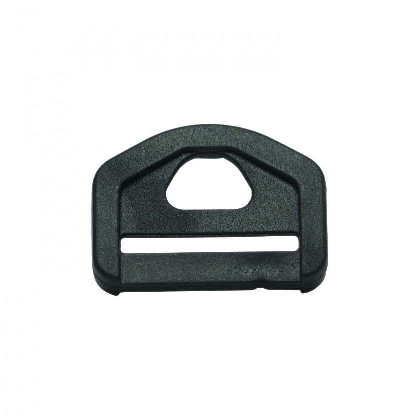 Полукольцо YQ25330, пластик, черный, 25мм (уп.100шт)